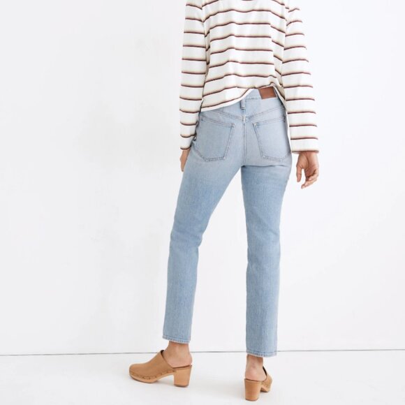 Madewell The Perfect Vintage Jean in Fiore Wash Light High-Rise Tapered Leg - Picture 1 of 15